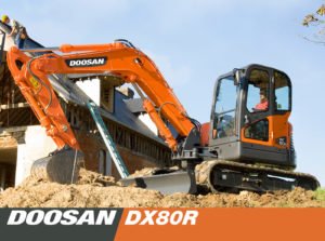Мини-экскаватор Doosan DX80R