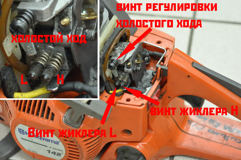 Как настроить карбюратор хускварна