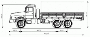 КамАЗ-4355 - размеры